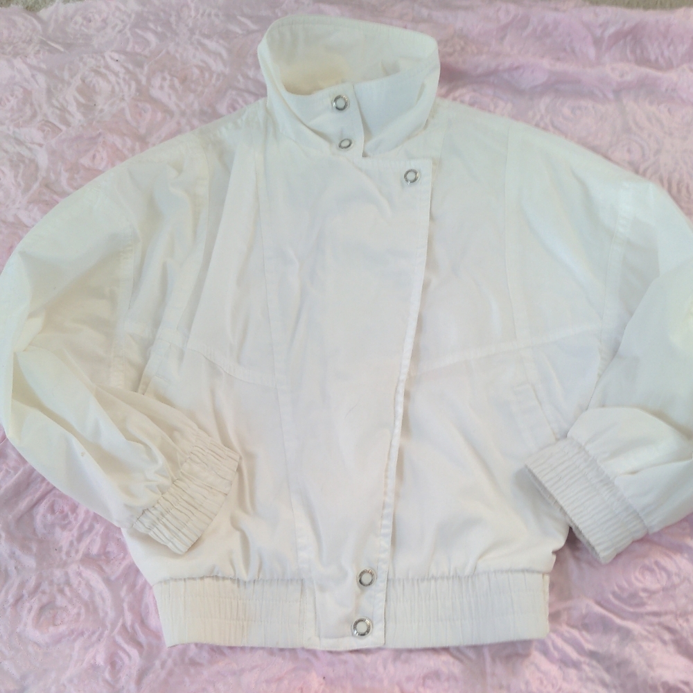 80's vintage Profile white lightweight jacket